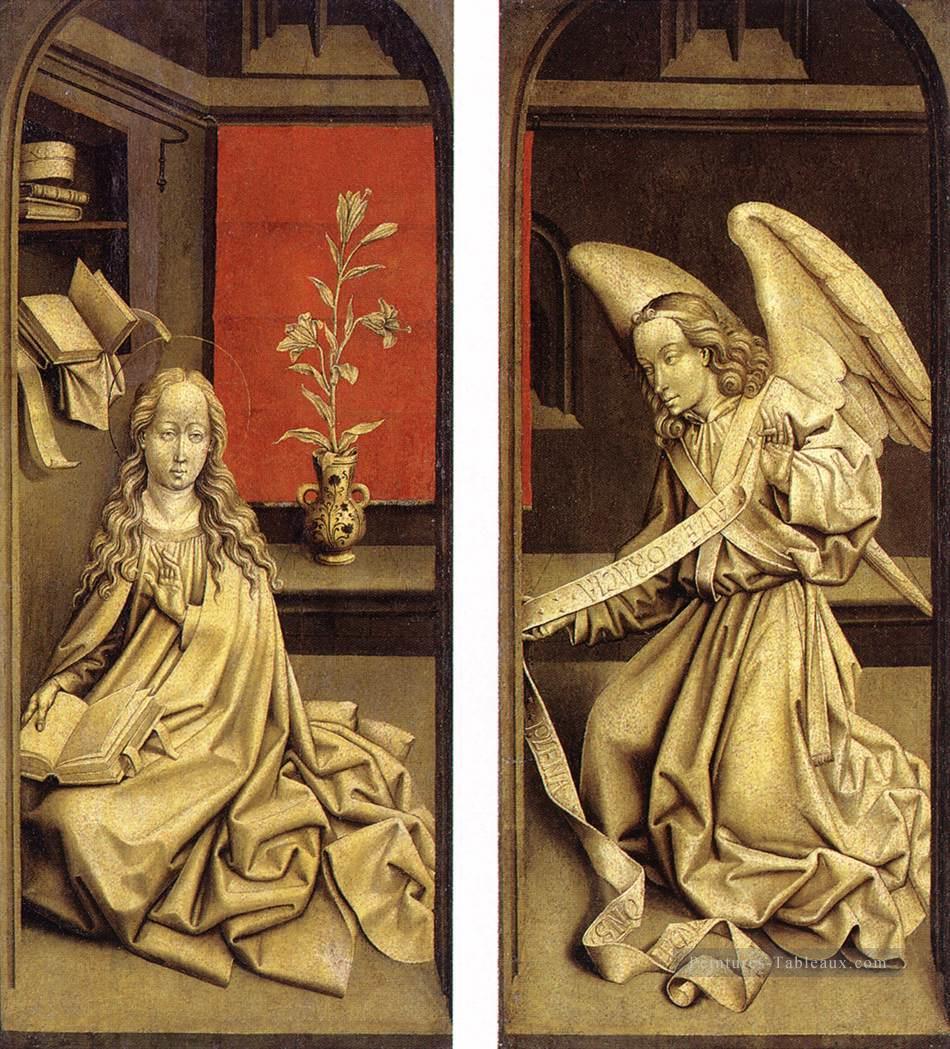 Bladelin Triptyque extérieur hollandais peintre Rogier van der Weyden Peintures à l'huile